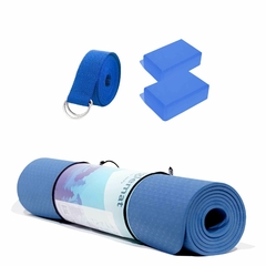 Combo Yoga Singlemat + Portamat + 2 Zenblocks + 1 Dstrap - TPE 6mm