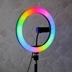 Aro De Luz Led 26 Cm Con Trípode 2 Metros Ionify Aura Mobile RGB en internet