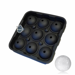 Imagen de Cubetera de silicona con tapa para formar 9 esferas de 4,5cm