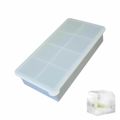 Cubetera de silicona con tapa para 8 cubos de hielo de 5cm - tienda online