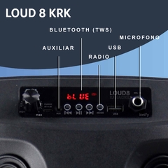 Parlante Ionify Loud 8 KRK portátil con bluetooth negro Karaoke Led RGB - tienda online