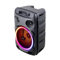 Parlante Ionify Loud 8 KRK portátil con bluetooth negro Karaoke Led RGB - comprar online