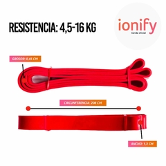 Super Banda Elastica 5tretch XL Roja Resistencia Baja Dominadas - comprar online