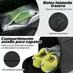 Bolso Deportivo Ionify Urbana Sport Negro Impermeable - tienda online