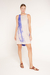 VESTIDO CURTO DEGRAU ESTAMPADO OFF WHITE