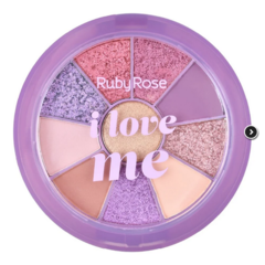 RUBY ROSE- I LOVE ME MINI PALETA DE 9 SOMBRAS + 1 ILUMINADOR