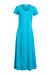 Vestido Espanha Evasê - Azul Turquesa - comprar online