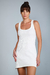 Vestido Curto Canelado - Off White - Too Basic