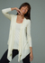 Cardigan de Pontas Modal - Creme - comprar online