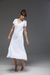 Vestido Espanha Evasê - Branco - comprar online