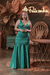 Vestido de cetin longo de festa cor verde tiffany (Jaque) - comprar online