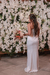 PRÉ VENDA Vestido de Noiva longo com Laço de Um ombro só, super elegante para seu casamento - loja online