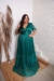 Vestido Longo Plus size de lurex Verde Esmeralda (tati) - Noiva no Civil | Vestido de noiva civil e festa