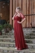 Vestido longo de tule Marsala ( Diana) - comprar online