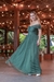 Vestido Longo de Lurex verde musgo (Bela ) - comprar online