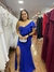 Vestido Longo azul Royal com Fenda (luxiz) - Noiva no Civil | Vestido de noiva civil e festa