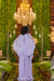 Vestido Lilás com capa longo de brilho - Noiva no Civil | Vestido de noiva civil e festa