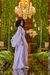 Vestido Lilás com capa longo de brilho - comprar online