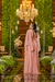 Vestido rose com capa longo de brilho - Noiva no Civil | Vestido de noiva civil e festa