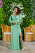 Vestido longo verde oliva com nó na cintura - Noiva no Civil | Vestido de noiva civil e festa