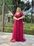 Vestido longo marsala de madrinha Helo lurex - comprar online