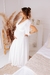 Vestido branco para casamento, fluido para grávidas - Noiva no Civil | Vestido de noiva civil e festa
