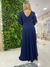 Vestido fluido azul marinho - loja online