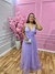 Imagem do Vestido de tule lilas - lavanda moda com brilho