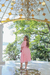 Vestido Midi Plissado Rosa Manga Morcego - Noiva no Civil | Vestido de noiva civil e festa
