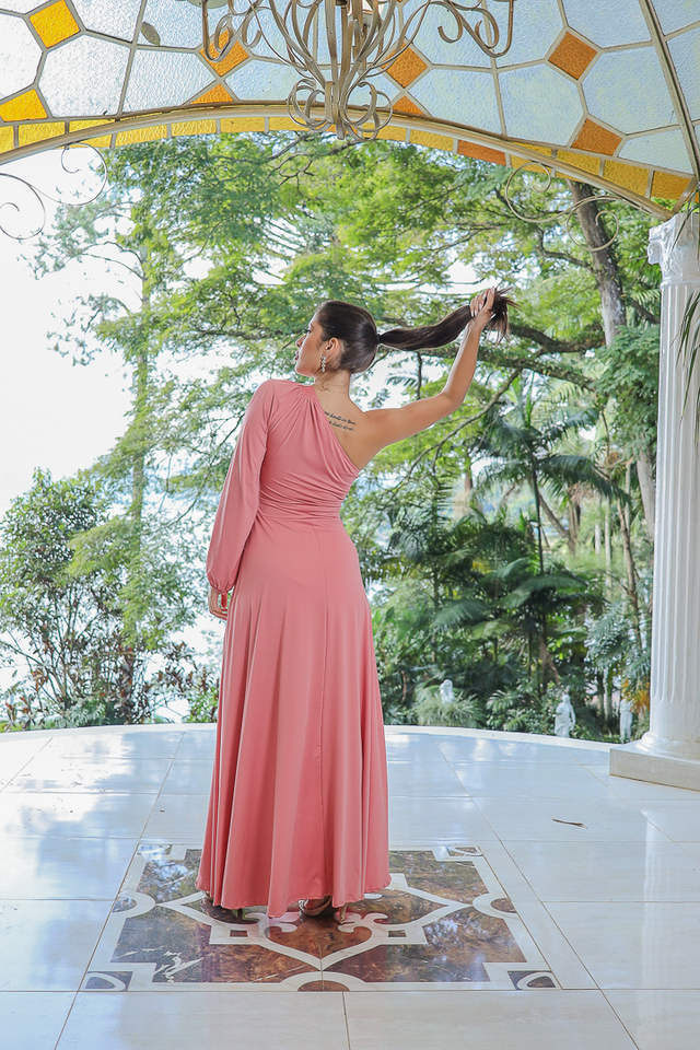 Comprar vestido rose best sale longo
