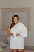 Vestido branco para noiva no civil curto, um ombro só elegante plusSize bubu - loja online