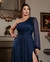 Vestido de Lurex Azul Marinho Luxo Plus - comprar online