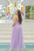 Vestido de tule lilas - lavanda moda com brilho - comprar online
