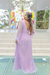 Vestido longo de Tule lavanda/Lilás Rô - comprar online