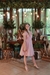 vestido rosa de lurex - loja online