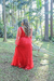Vestido Longo de Tule vermelho Rô - Noiva no Civil | Vestido de noiva civil e festa