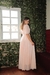 Imagem do vestido longo rosa, rose lurex lola