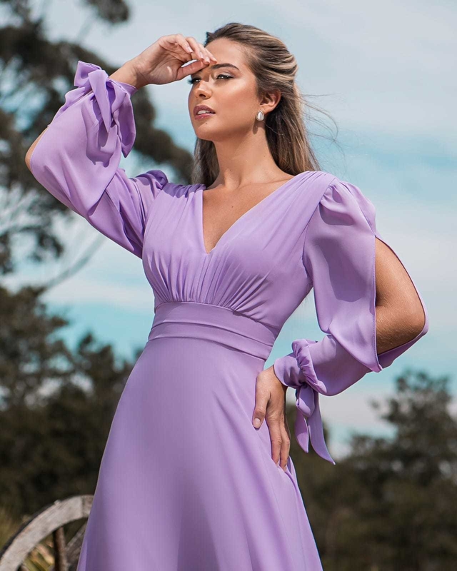 Vestido Fluido Lavanda lilas