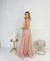vestido longo rose de lurex (rebeca) - Noiva no Civil | Vestido de noiva civil e festa