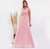 Vestido multiforma de tule rosa - rose - loja online
