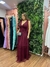 Imagem do vestido longo de tule marsala (tendencia)