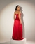 Vestido longo de Cetim vermelho com fenda (Sucesso) - comprar online