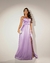 Vestido Longo de Cetim lilás com Fenda (Sucesso) - Noiva no Civil | Vestido de noiva civil e festa