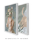 Conjunto 2 Quadros Colagem - Mulher com Flores no Rosto + Abstrato Lua - loja online