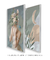 Conjunto 2 Quadros Colagem - Mulher com Flores no Rosto + Abstrato Lua - loja online