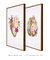 Conjunto 2 Quadros Coração Cérebro Floral Clínica Consultório - comprar online