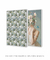 Conjunto 2 Quadros Decorativos Geométrico + Colagem Mulher com Flores no Rosto - loja online