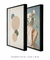 Conjunto 2 Quadros Decorativos Mulher com Flores + Abstrato na internet