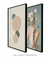 Conjunto 2 Quadros Decorativos Mulher com Flores + Abstrato - loja online