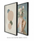Imagem do Conjunto 2 Quadros Decorativos Mulher com Flores + Abstrato